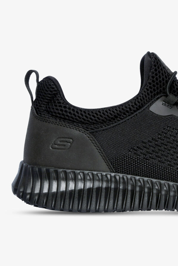 Skechers Work Men's Cessnock SR Athletic Slip On Shoes - Black - 4