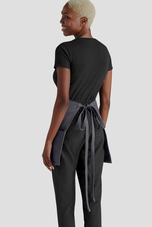 Industry Line Cavalry Twlil Unisex 3-Pocket Waist Apron - Pewter - 4