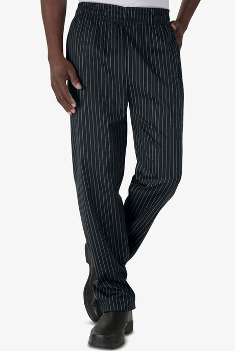 UA CHEF™ Pinstripe Men's 4-Pocket Relaxed Printed Chef Pants