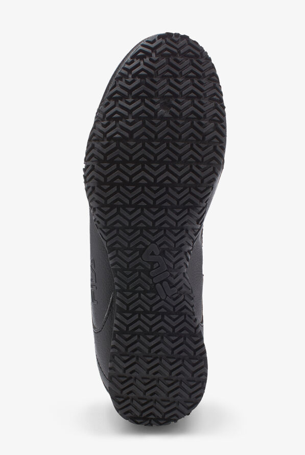 Zapatos de gastronomía FILA Elleray Work con cordones para mujer - Black - 4