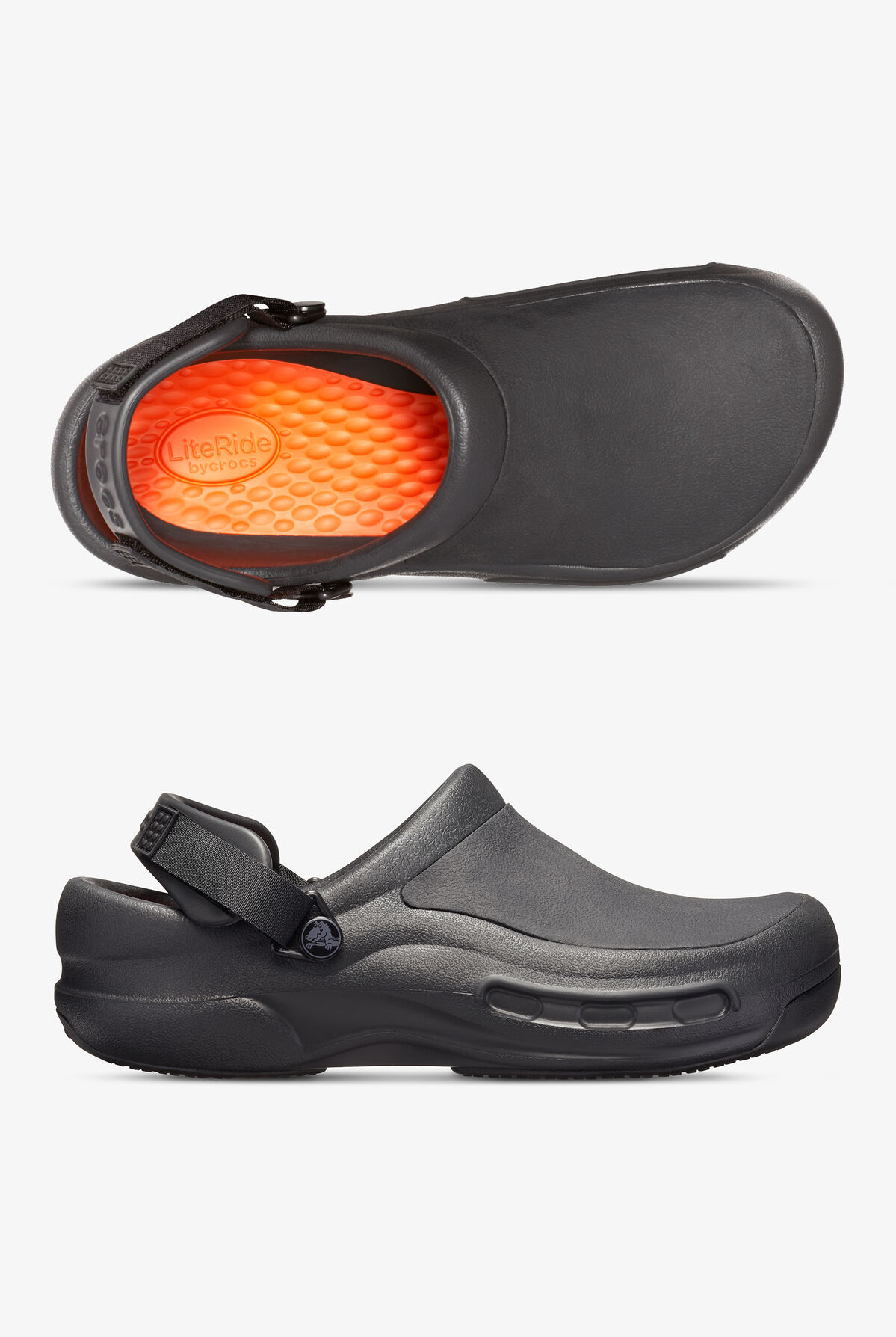 Crocs™ Unisex Bistro Pro Literide™ Black Clogs, Nursing Clogs