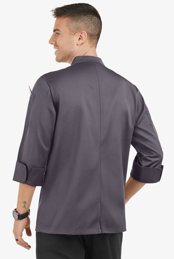 Chaqueta mangas 3/4 de gastronomía On The Line Value con 2 bolsillos y doble abotonadura para hombre - Pebble Grey - 2
