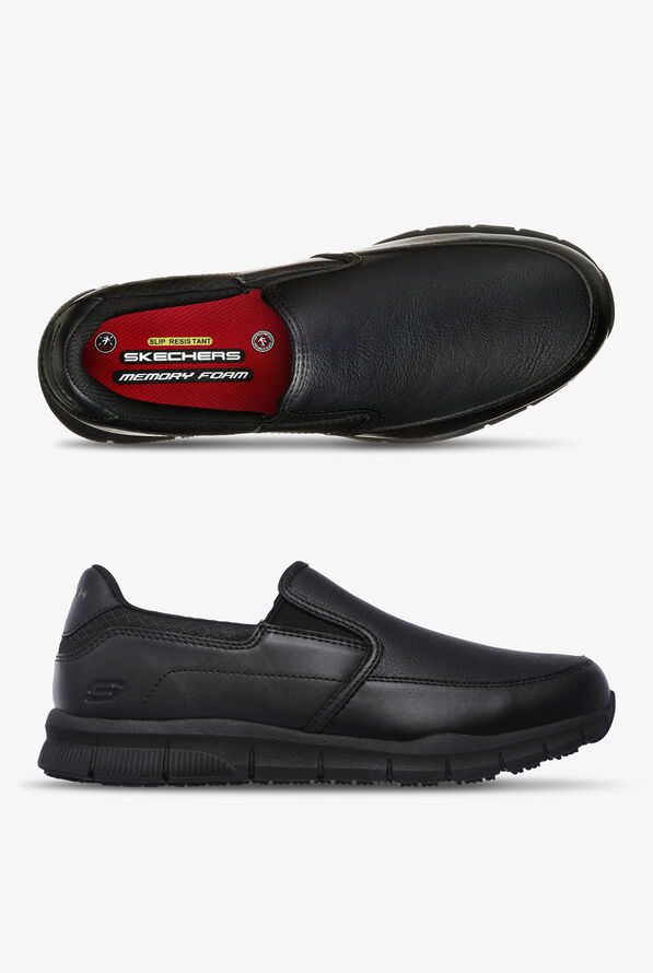 Zapatos Skechers Work Nampa Groton para hombre - Black - 1