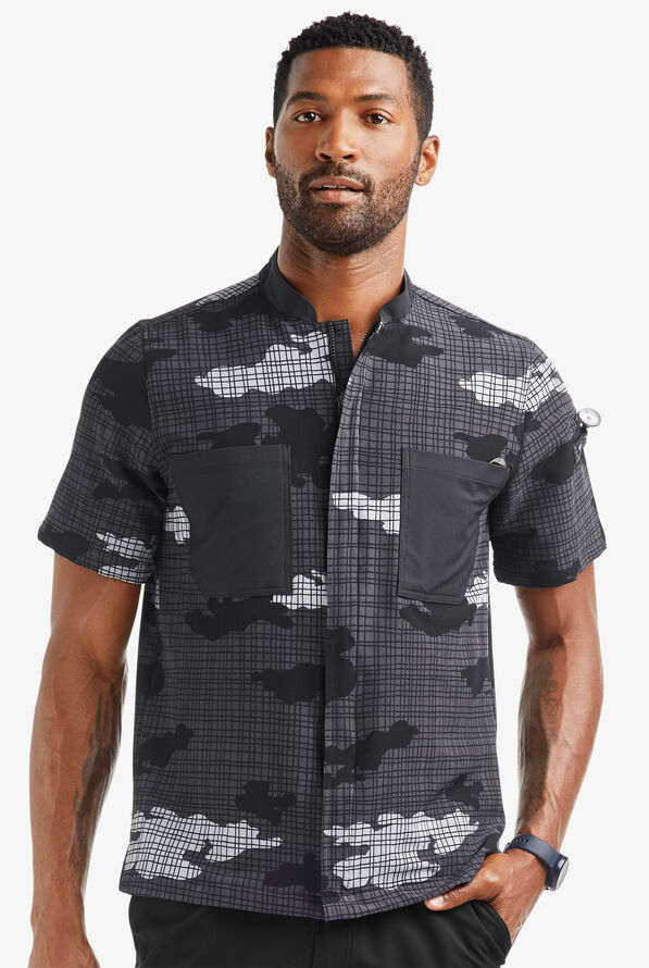Chaqueta manga corta de gastronomía CHEF PERFORMANCE con cremallera y 3 bolsillos para hombre - null - 1