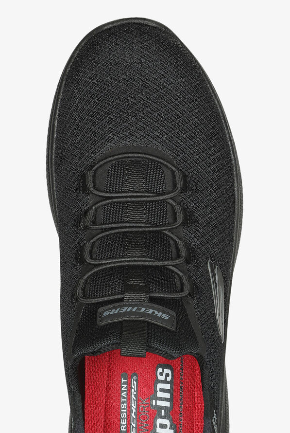 Skechers Work Men's SLIP-INS SUMMITS SR Black Athletic Nursing Shoes - Black - 2