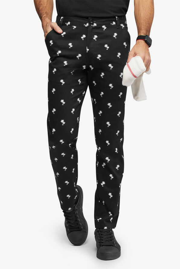 Pantalón estampado de chef UA CHEF™ Bahama Palms Executive con 4 bolsillos para hombre - null - 1