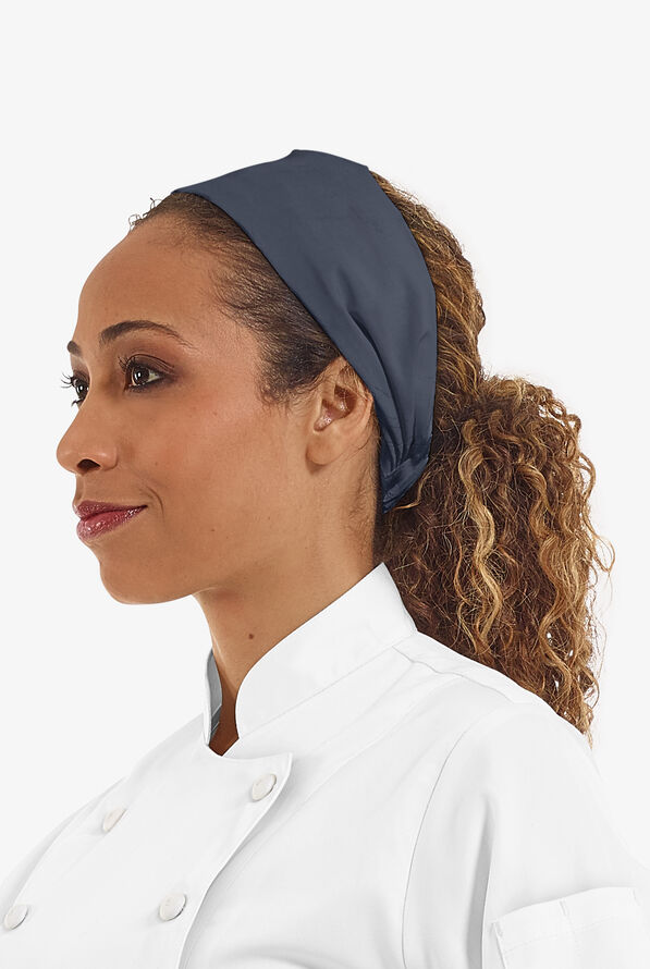 LIGHTWEIGHT Unisex Elastic Band Chef Bandana - Granite - 3