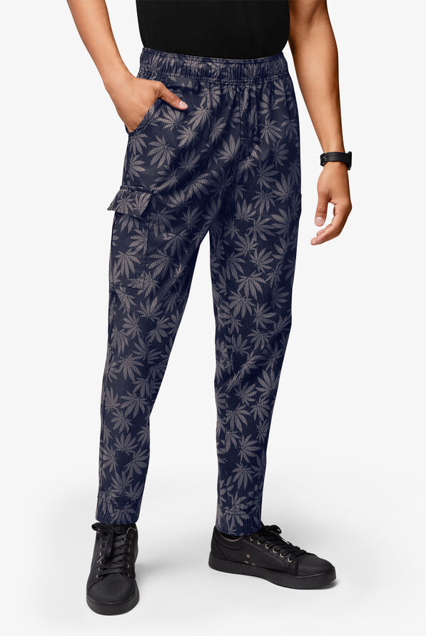 CHEF 360 Happy Leaves Men's 7-Pocket Utility STRETCH Chef Jogger - null - 1