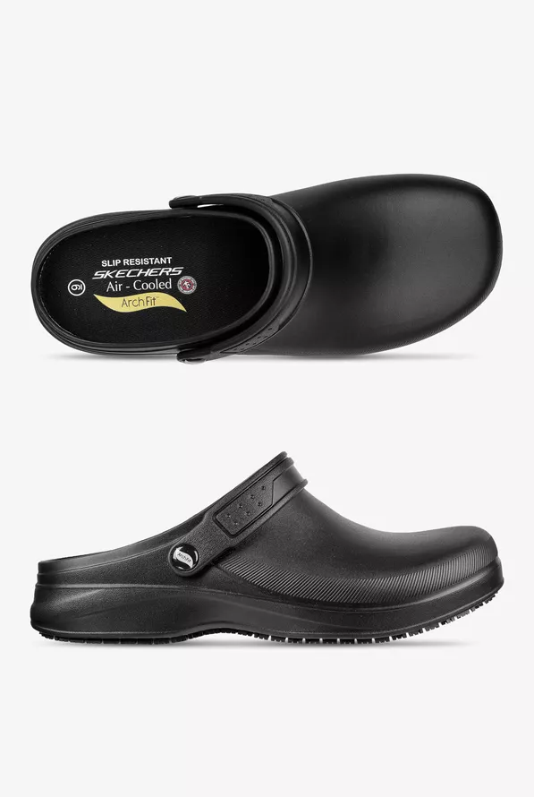 Skechers Work Men's Riverbound Arch Fit Clog, Nursing Clogs Skechers Work Men's Riverbound Arch Fit Clog, Nursing Clogs