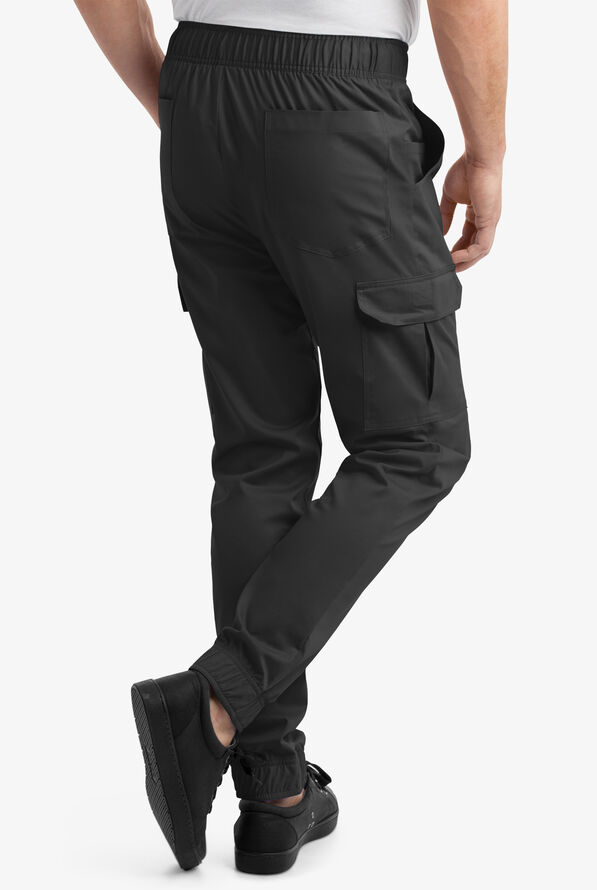 Pantalón de gastronomía Industry Line STRETCH estilo jogger con 7 bolsillos para hombre - Black - 2