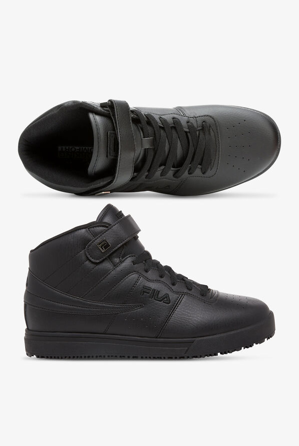 FILA Men's Vulc 13 Black High Top Athletic Lace Up Shoes - null - 1