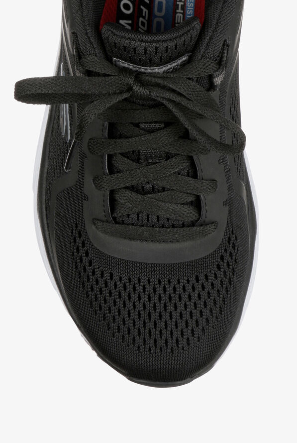 Zapatillas deportivas de enfermería Skechers Black Textile/White Max Cushioning Elite Sr Banham con cordones para mujer - Black/White - 2