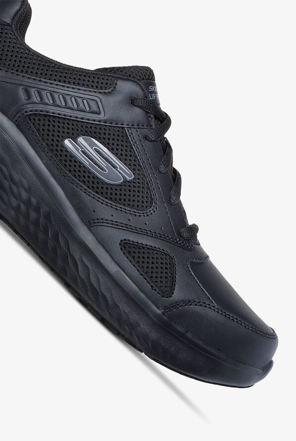 Skechers Work Men's SKECH-LITE PRO SR - SKAUT Black Athletic Lace Up Shoes - Black - 3