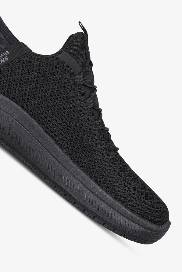 Skechers Work Women's SLIP-INS SUMMITS SR Black Athletic Nursing Shoes - Black - 3