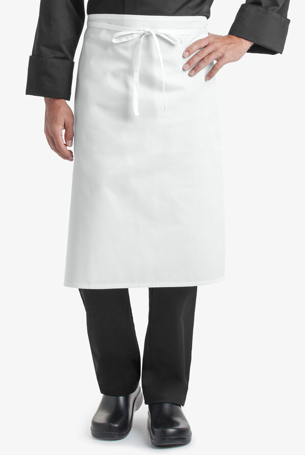 On The Line Chef Unisex Bar Chef Apron - White - 1