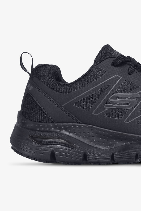 Skechers Work Men's Arch Fit SR Axtell Athletic Lace Up Shoes - Black - 4