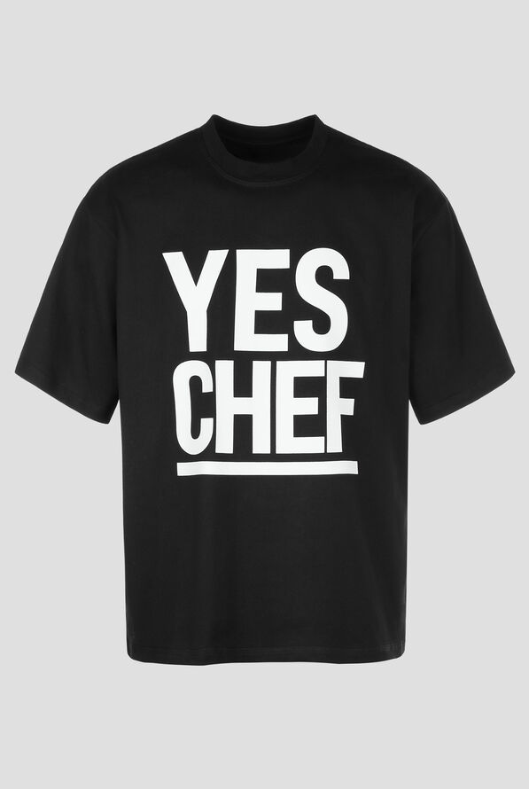 Chef Men's T-Shirt Yes Chef - Black - 1