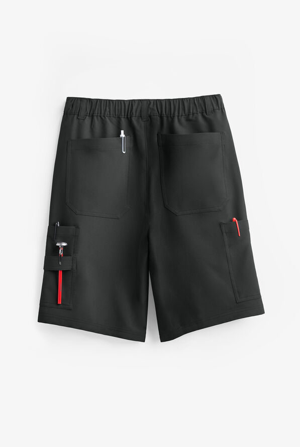 Pantalón corto de gastronomía Chef PERFORMANCE STRETCH estilo cargo con 6 bolsillos para hombre - Black - 2