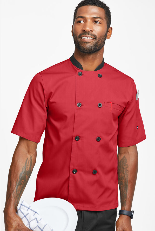 Men's Double Breasted Chef Coat Lightweight Chef Uniforms