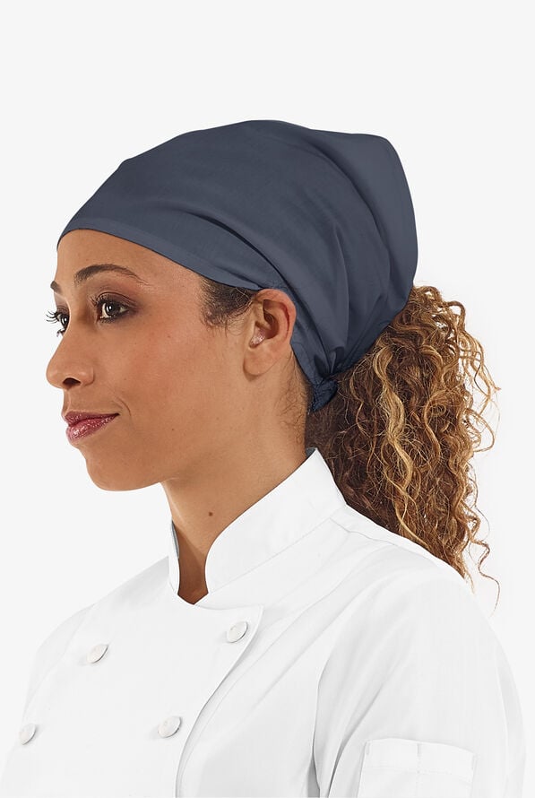 LIGHTWEIGHT Unisex Elastic Band Chef Bandana - Granite - 2