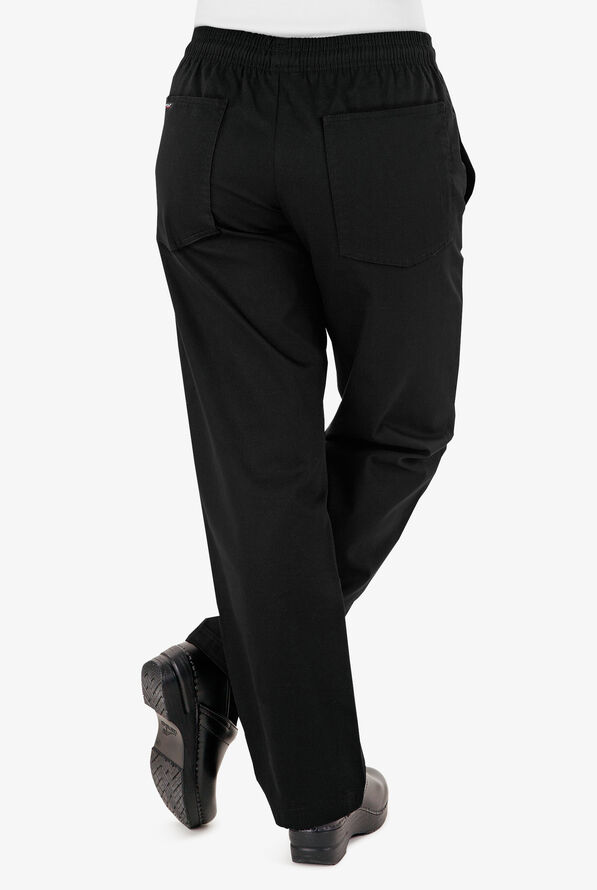 Pantalón de gastronomía UA CHEF™ con cintura elástica y 4 bolsillos para mujer - Black - 2