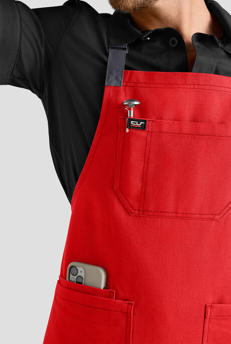 Industry Line Unisex Contrast Strap Bib Chef Apron