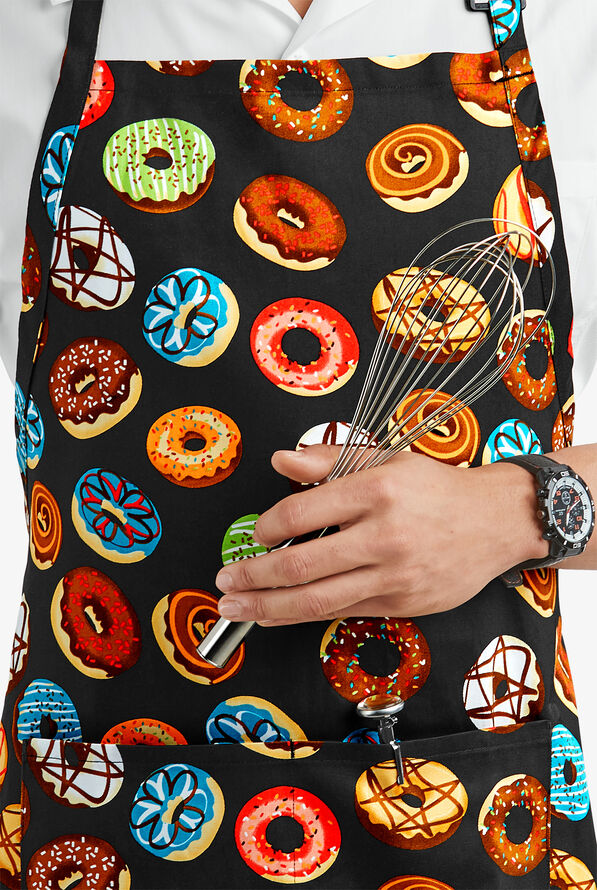 UA CHEF™ Donut Shop Unisex 2 Pocket Adjustable Bib Printed Chef Apron - null - 2