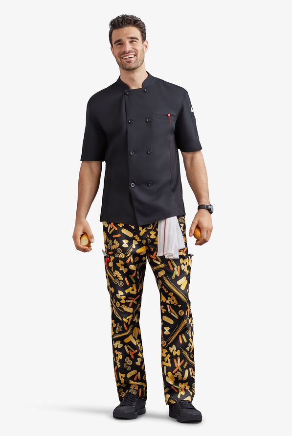 UA CHEF™ Pasta Al Dente Men's 7-Pocket Utility Printed Chef Pants - null - 2