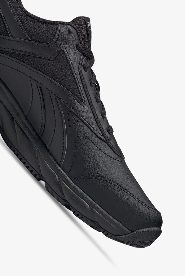 Reebok Women's Work N Cushion 4.0 SR Athletic Lace Up Shoes - Black/Black - 3