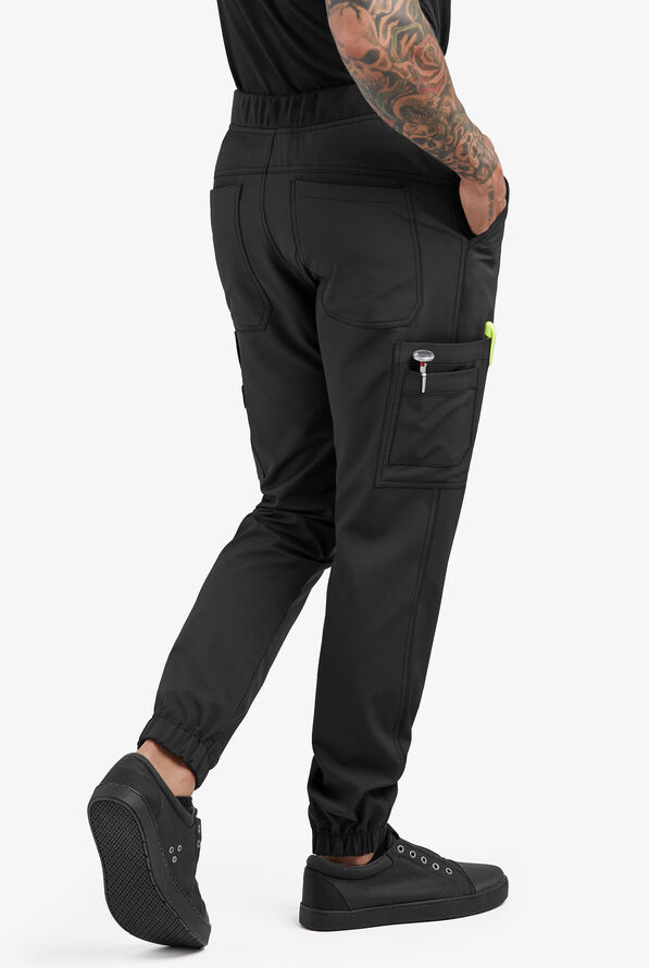 Pantalón de gastronomía CHEF PERFORMANCE STRETCH tipo jogger con 7 bolsillos para hombre - Black - 2