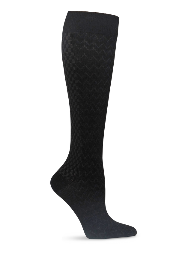 Cherokee True Support Men's 10-15 mmHg Light Compression Socks - Onyx - 1