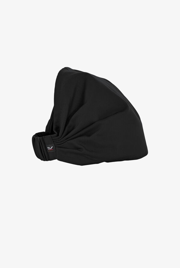 LIGHTWEIGHT Unisex Elastic Band Chef Bandana - Black - 1