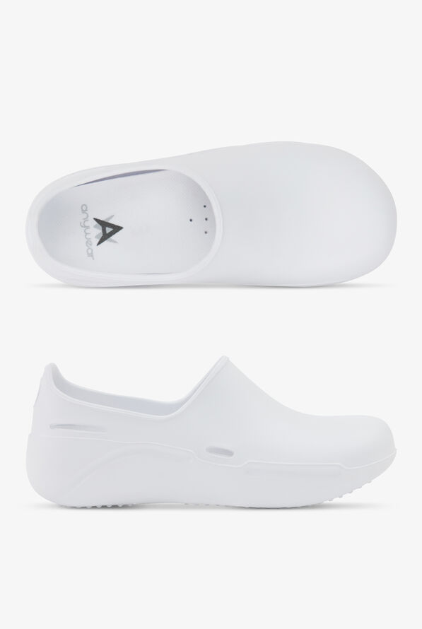 Anywear Unisex Streak Slip On Shoes - White - 1