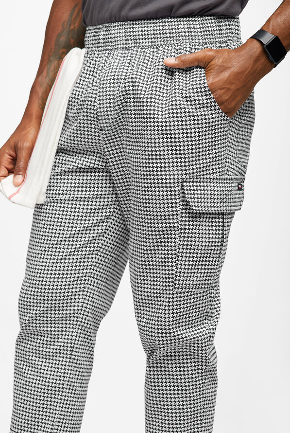 Pantalón de chef CHEF 360 Houndsthooth STRETCH estilo jogger con 7 bolsillos para hombre - null - 2