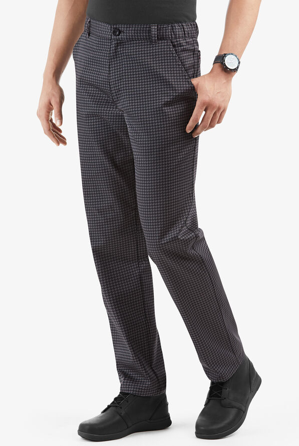 Men's Slim Executive Houndstooth Chef Pants, Houndstooth Chef Pants