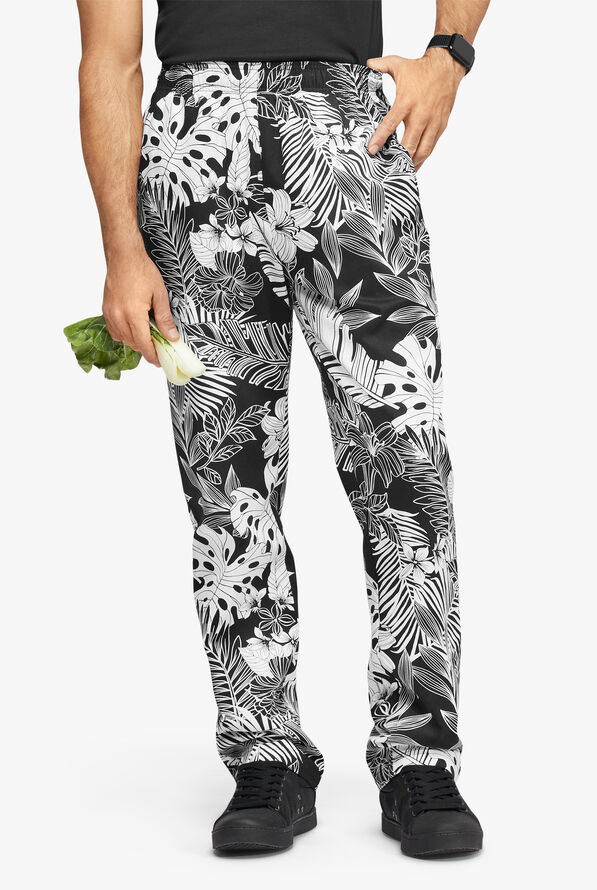 UA CHEF™ Jungle Paradise Men's 4-Pocket Baggy Printed Chef Pant - null - 1
