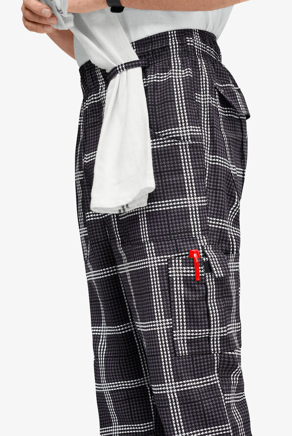 UA CHEF™ Houndstooth Plaid Men's Utility Printed Chef Pants - null - 2