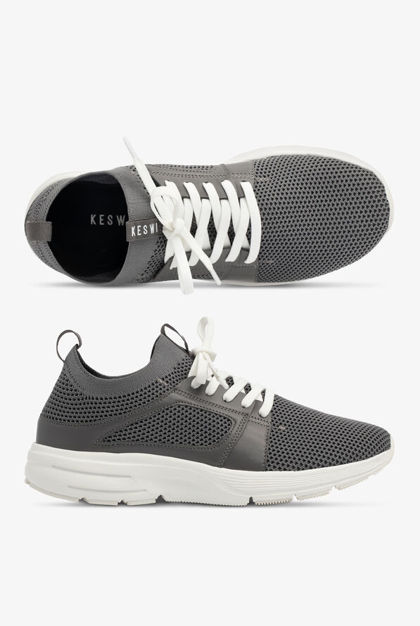 Zapatillas deportivas KESWI Gray/White con cordones para mujer - null - 1