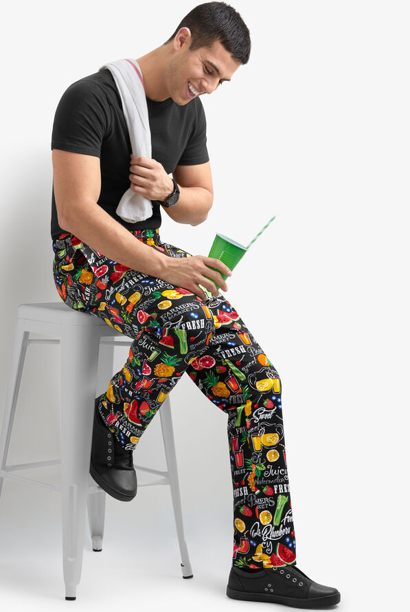 UA CHEF™ Farmer's Market Men's 4-Pocket Baggy Printed Chef Pants - null - 2