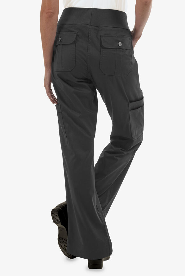 Pantalón de gastronomía CHEF 360 STRETCH estilo yoga con 8 bolsillos para mujer - Black - 2