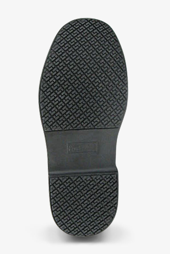 Genuine Grip Twin Gore 6 inch Men's Slip Resistant Chef Boots - Black - 4