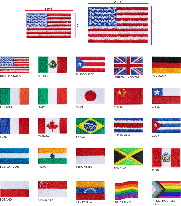 Flag Embroidery Options