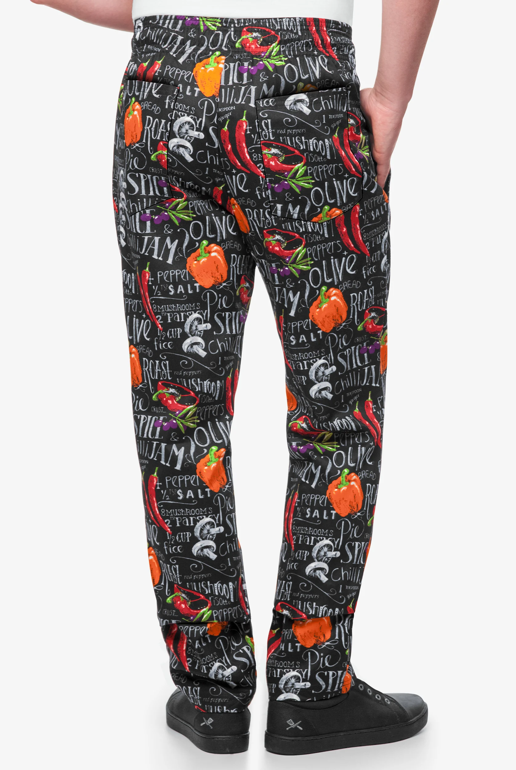 UA CHEF™ Chalkboard Men's 4-Pocket Baggy Printed Chef Pants