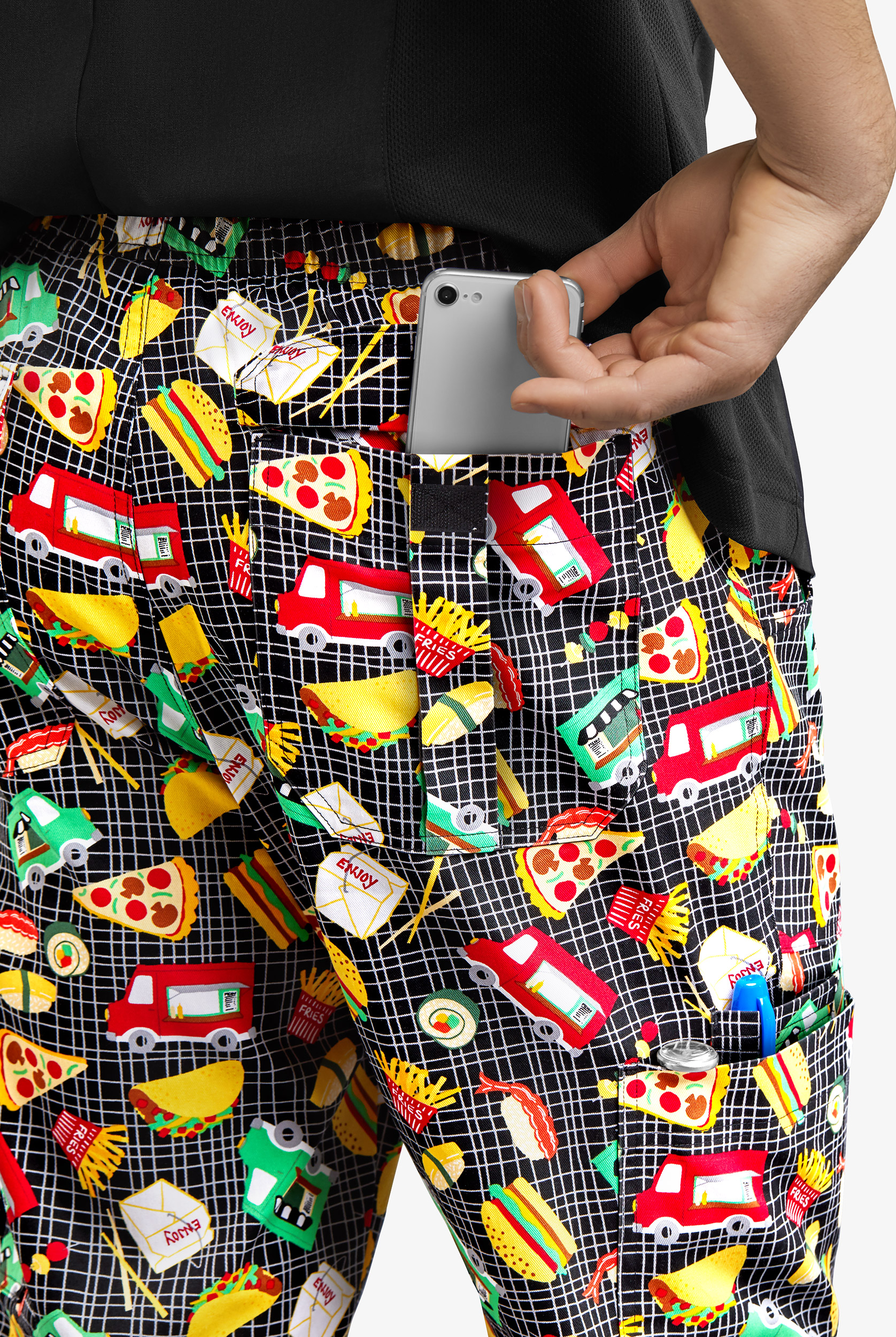 UA CHEF&trade; On The Go Men's 7-Pocket Utility Printed Chef Pants