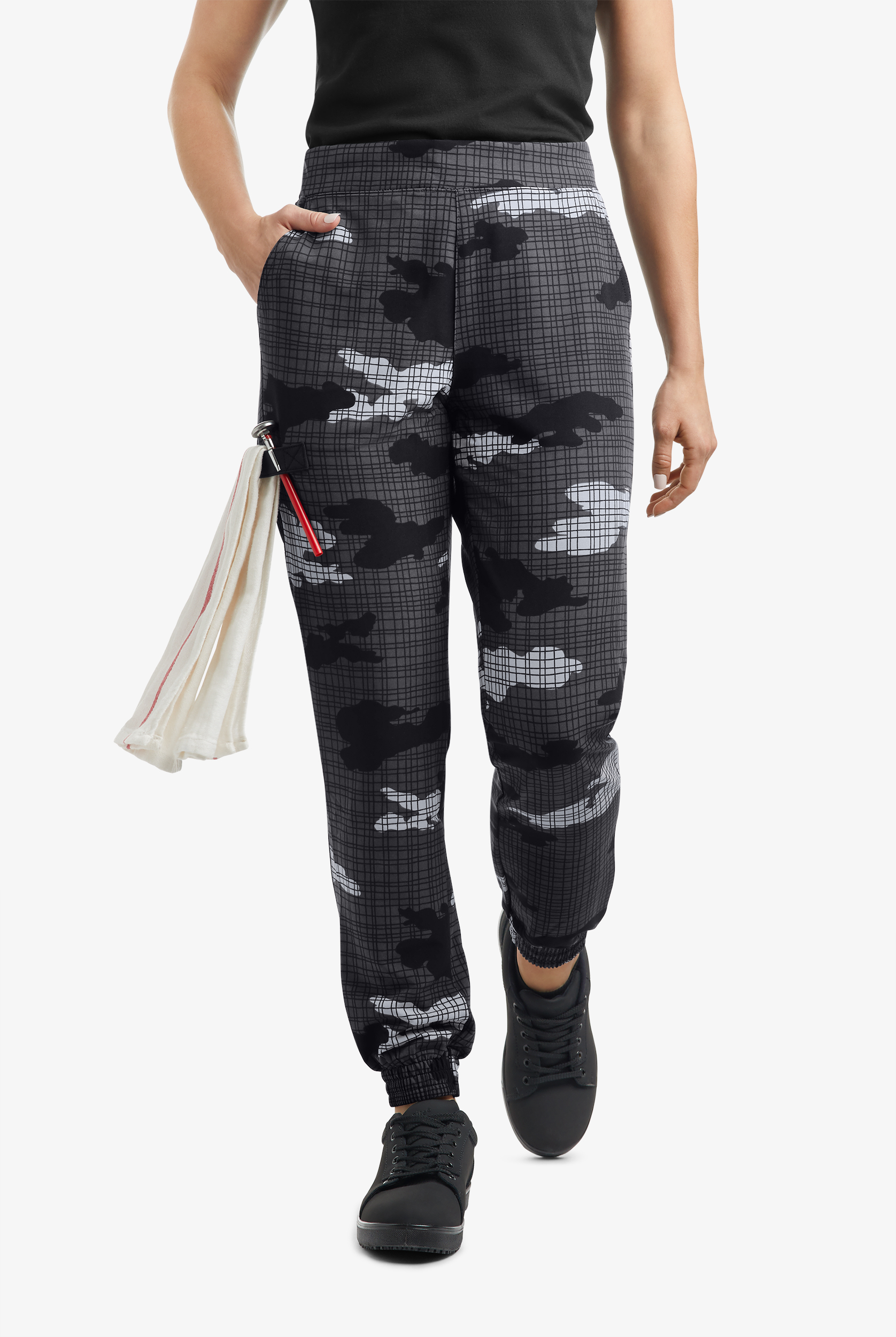 CHEF PERFORMANCE Camouflage Women's 7-Pocket STRETCH Chef Jogger