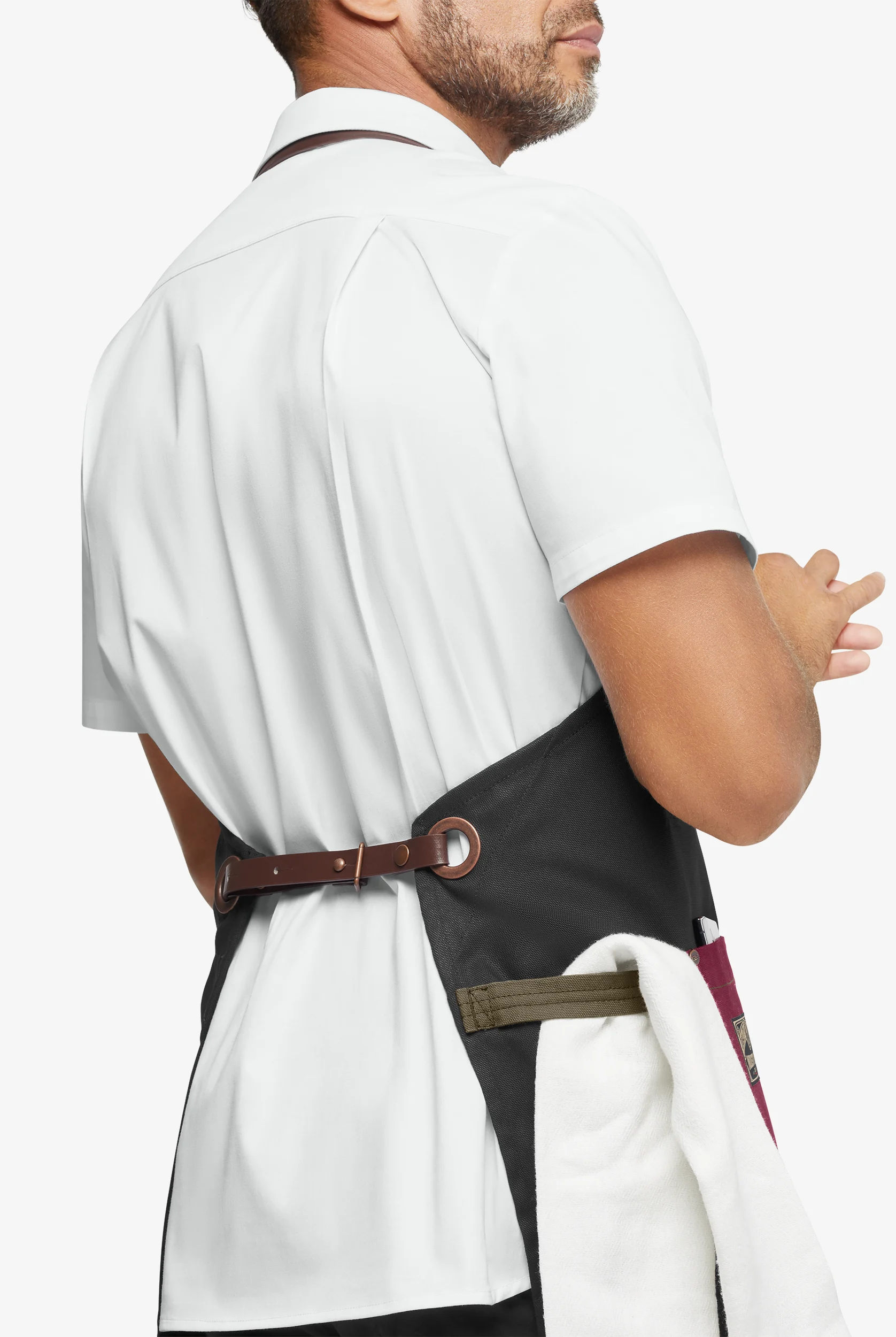 Industry Line Unisex Color Blocked Canvas Chef Apron