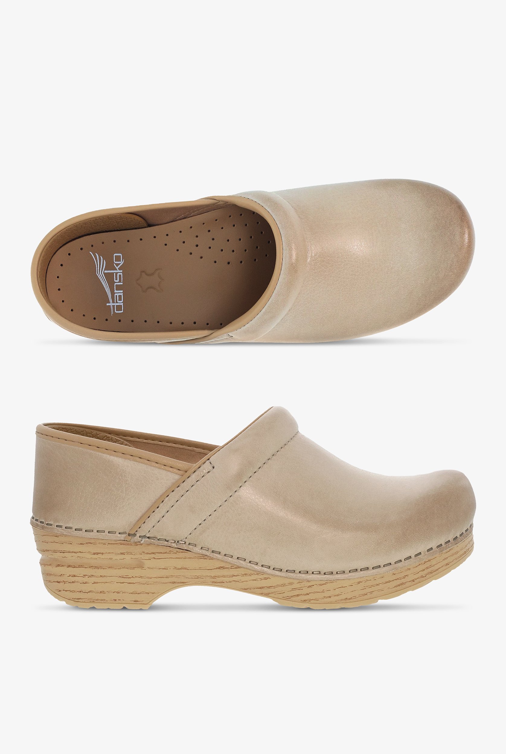 Dansko Women's Professional Sand Milled Burnished Nursing Clogs