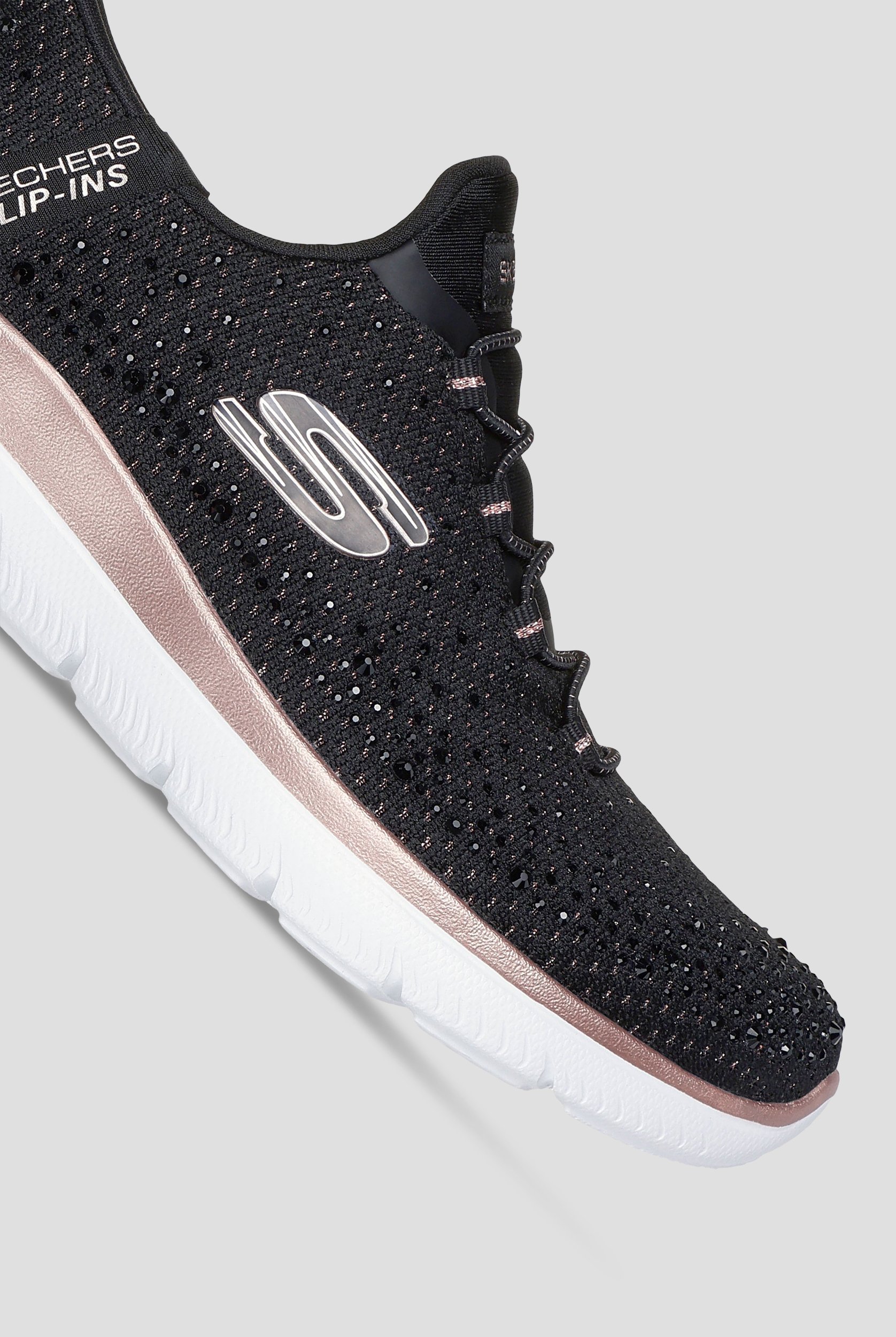 Skechers Sport SKECHERS SLIP-INS: GLIDE-STEP ALTUS Black/Rose Gold Athletic Slip-On Shoes
