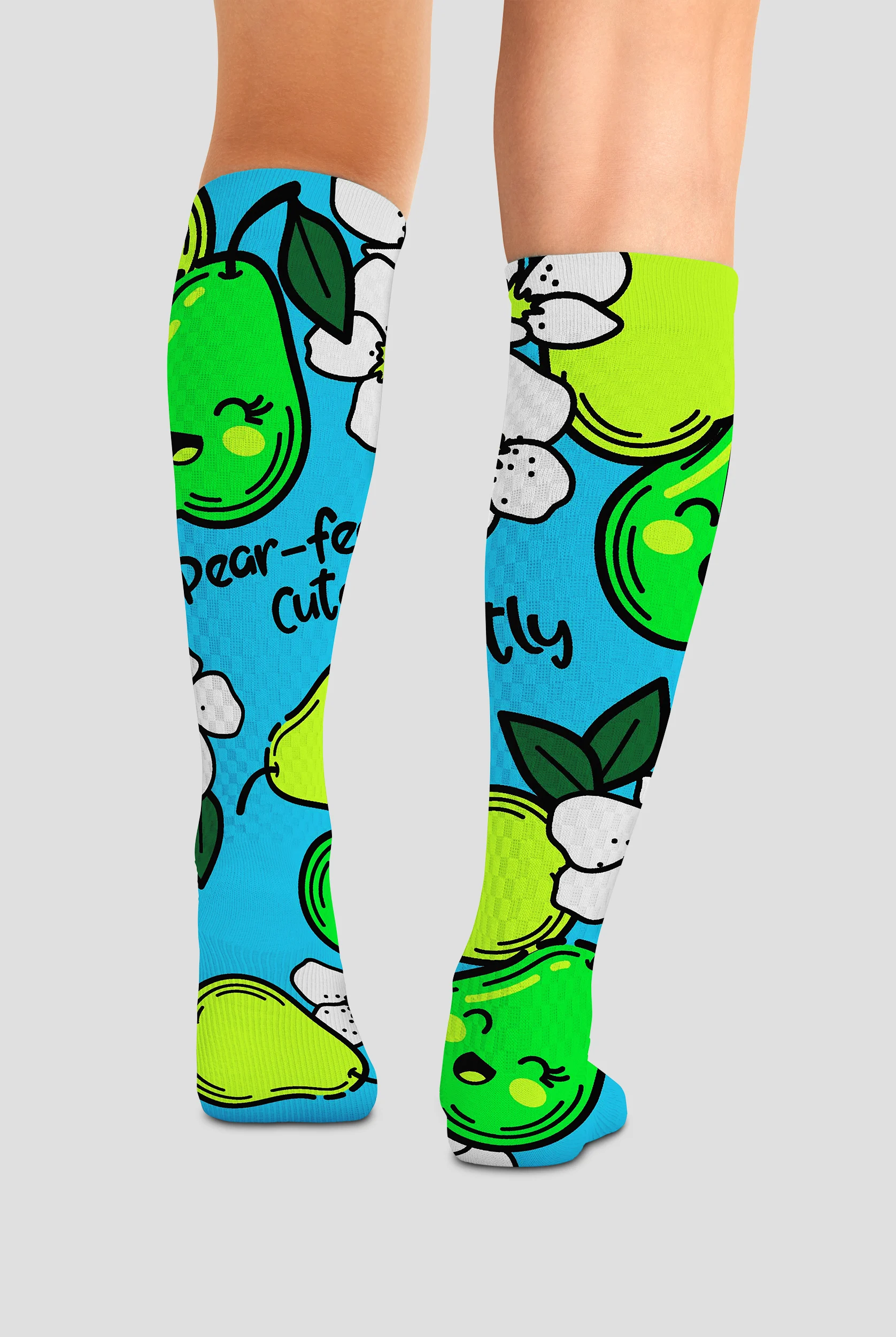 Cherokee Women's Pearfectly Cute 10-15 mmHg Light Compression Socks