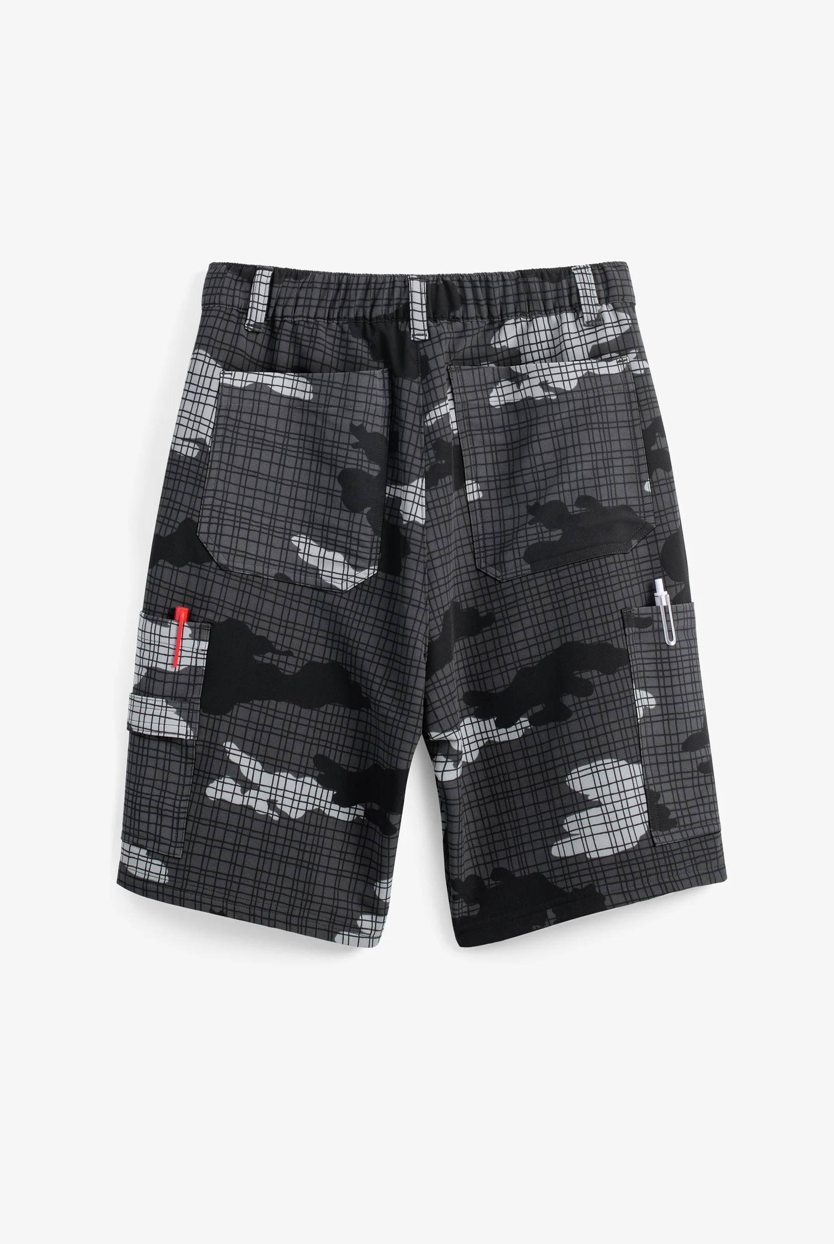 CHEF PERFORMANCE Camo Men's 6-Pocket STRETCH Cargo Printed Chef Shorts